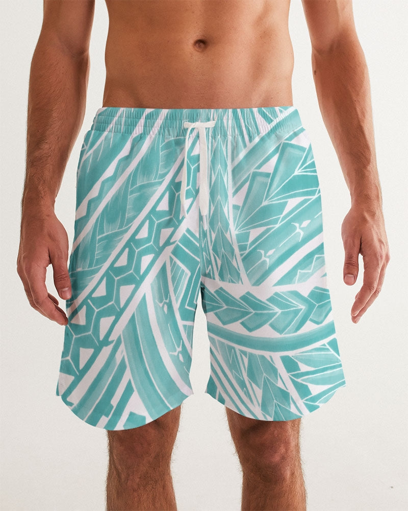 Polynesian Blue Men's Swim Trunk