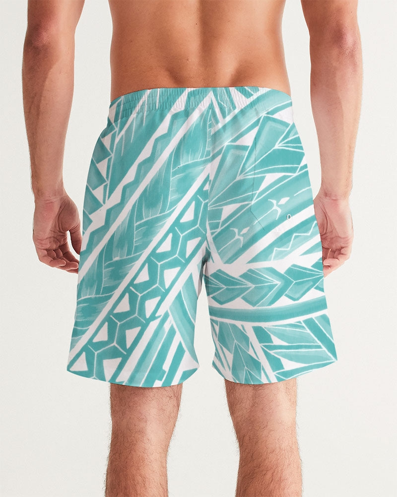 Polynesian Blue Men's Swim Trunk