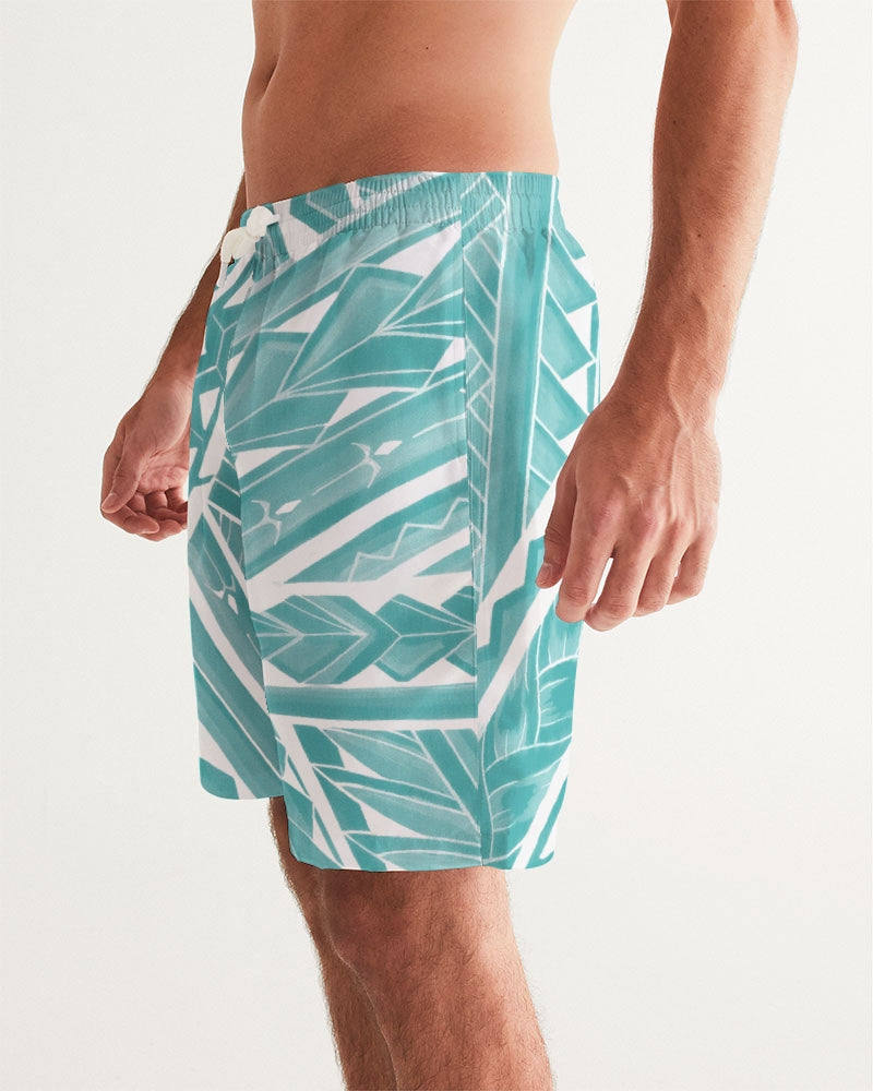 Polynesian Blue Men's Swim Trunk