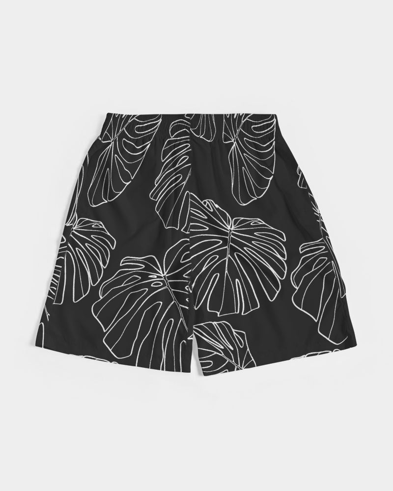 Monstera - Men's Black Jogger Shorts