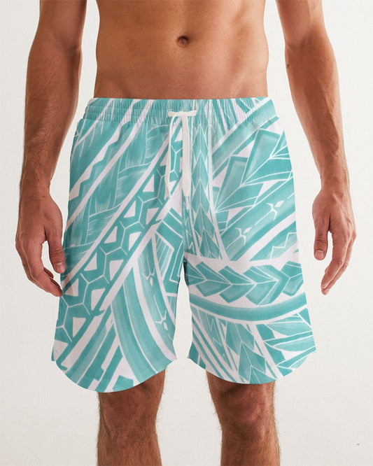 Polynesian Blue Men's Swim Trunk
