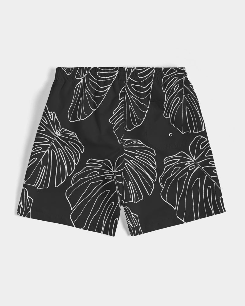 Monstera - Men's Black Swim Trunk