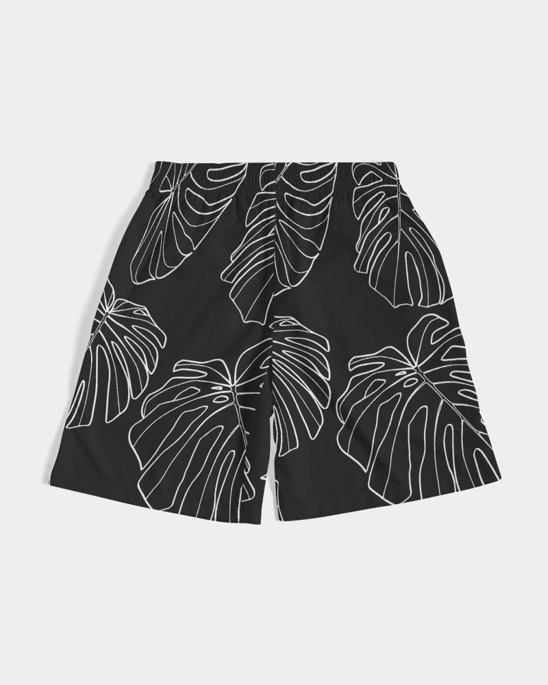 Monstera - Men's Black Jogger Shorts