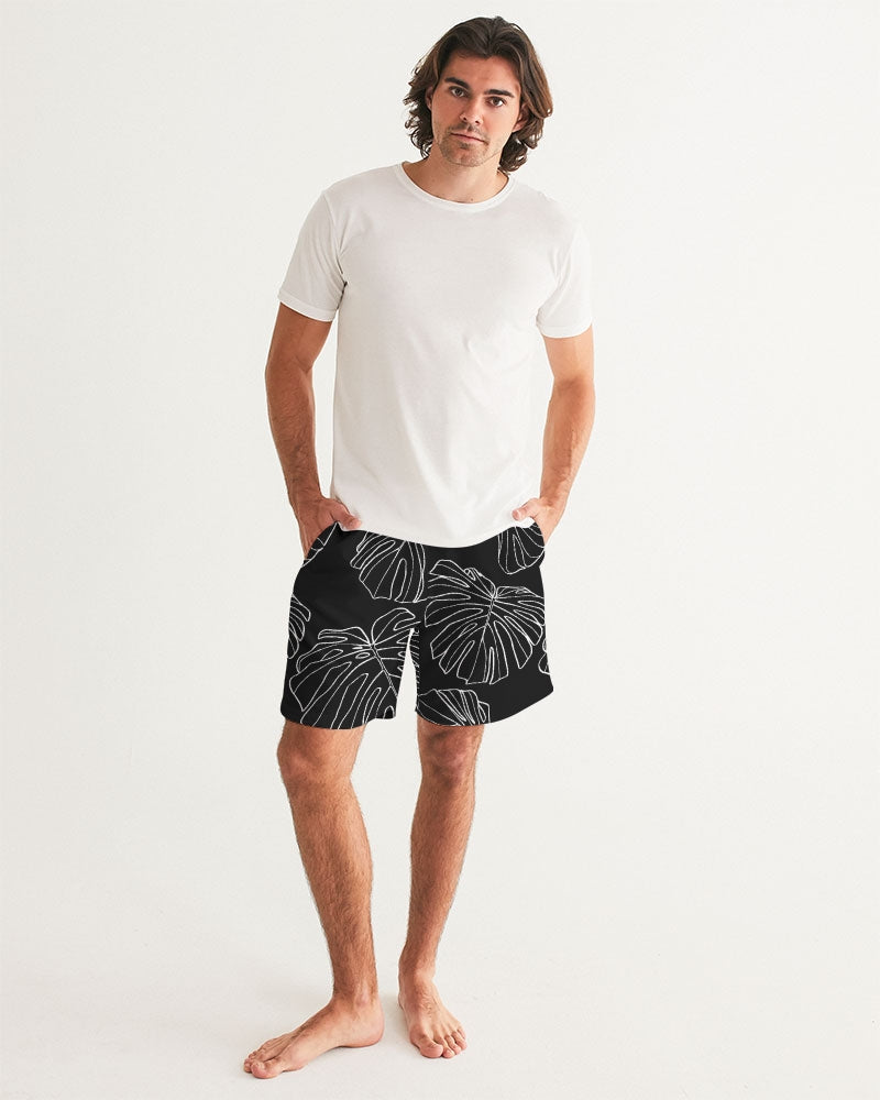 Monstera - Men's Black Swim Trunk